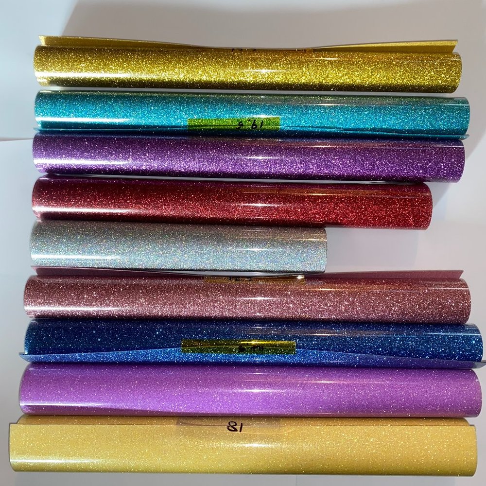 Siser HTV Glitter Rolls (9 Rolls)